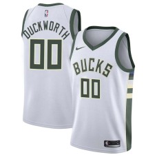 Milwaukee Bucks #00 Kevin Duckworth Jersey -White