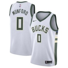 Milwaukee Bucks #0 Xavier Munford Jersey -White