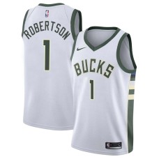 Milwaukee Bucks #1 Oscar Robertson Jersey -White