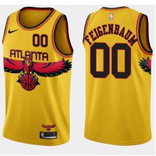 Atlanta Hawks #00 George Feigenbaum Jersey -Yellow 2021-22 City