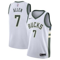 Milwaukee Bucks #7 Lucius Allen Jersey -White