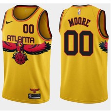 Atlanta Hawks #00 Jackie Moore Jersey -Yellow 2021-22 City