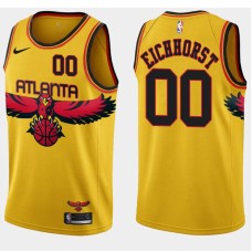 Atlanta Hawks #00 Rich Eichhorst Jersey -Yellow 2021-22 City