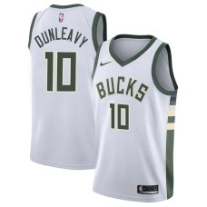 Milwaukee Bucks #10 Mike Dunleavy Jersey -White