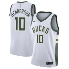 Milwaukee Bucks #10 Gerald Henderson Jersey -White