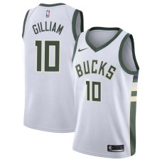 Milwaukee Bucks #10 Armen Gilliam Jersey -White