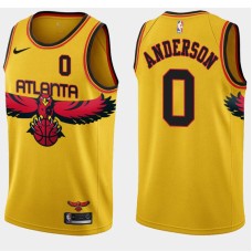 Atlanta Hawks #0 Greg Anderson Jersey -Yellow 2021-22 City