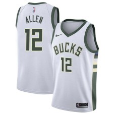 Milwaukee Bucks #12 Grayson Allen Jersey -White