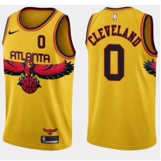 Atlanta Hawks #0 Antonius Cleveland Jersey -Yellow 2021-22 City