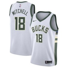 Milwaukee Bucks #18 Tony Mitchell Jersey -White