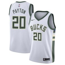 Milwaukee Bucks #20 Gary Payton Jersey -White