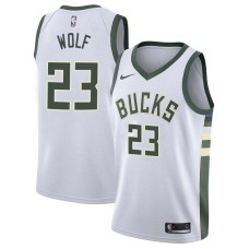 Milwaukee Bucks #23 Joe Wolf Jersey -White