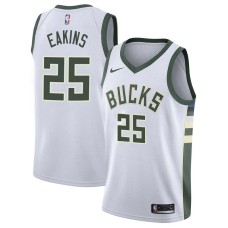 Milwaukee Bucks #25 Jim Eakins Jersey -White