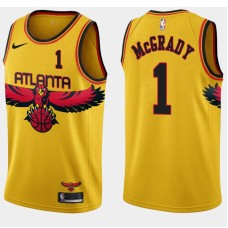 Atlanta Hawks #1 Tracy McGrady Jersey -Yellow 2021-22 City