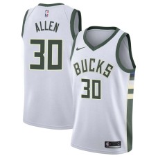 Milwaukee Bucks #30 Malik Allen Jersey -White