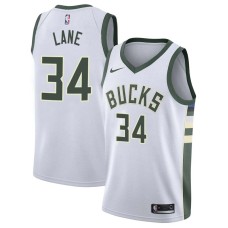 Milwaukee Bucks #34 Jerome Lane Jersey -White