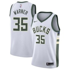 Milwaukee Bucks #35 Cornell Warner Jersey -White