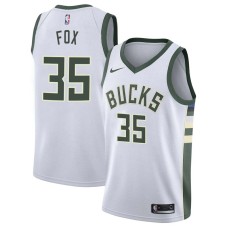 Milwaukee Bucks #35 Jim Fox Jersey -White