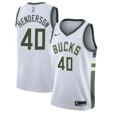 Milwaukee Bucks #40 Jerome Henderson Jersey -White