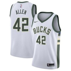 Milwaukee Bucks #42 Lucius Allen Jersey -White