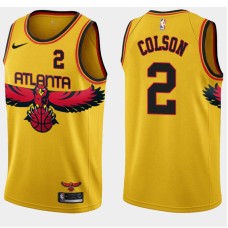 Atlanta Hawks #2 Sean Colson Jersey -Yellow 2021-22 City