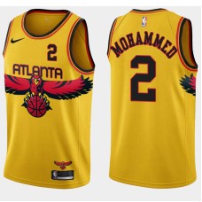 Atlanta Hawks #2 Nazr Mohammed Jersey -Yellow 2021-22 City