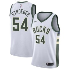 Milwaukee Bucks #54 John Stroeder Jersey -White