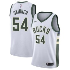 Milwaukee Bucks #54 Brian Skinner Jersey -White