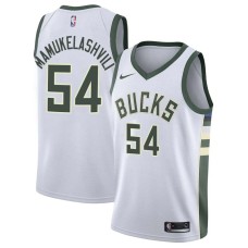 Milwaukee Bucks #54 Sandro Mamukelashvili Jersey -White