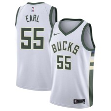 Milwaukee Bucks #55 Acie Earl Jersey -White