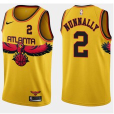 Atlanta Hawks #2 James Nunnally Jersey -Yellow 2021-22 City