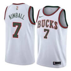 Milwaukee Bucks #7 Toby Kimball Jersey -White Throwback