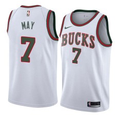 Milwaukee Bucks #7 Scott May Jersey -White Throwback