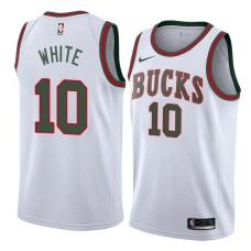 Milwaukee Bucks #10 Rory White Jersey -White Throwback