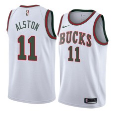 Milwaukee Bucks #11 Rafer Alston Jersey -White Throwback