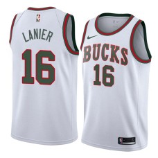 Milwaukee Bucks #16 Bob Lanier Jersey -White Throwback