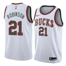 Milwaukee Bucks #21 Flynn Robinson Jersey -White Throwback