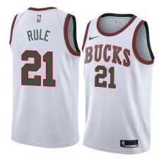 Milwaukee Bucks #21 Bob Rule Jersey -White Throwback