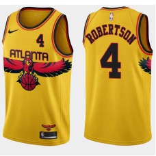 Atlanta Hawks #4 Tony Robertson Jersey -Yellow 2021-22 City