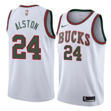 Milwaukee Bucks #24 Rafer Alston Jersey -White Throwback