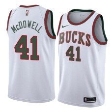 Milwaukee Bucks #41 Hank McDowell Jersey -White Throwback