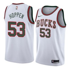 Milwaukee Bucks #53 Dave Hoppen Jersey -White Throwback