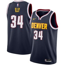 Denver Nuggets #34 Melvin Ely Jersey -Navy