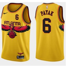 Atlanta Hawks #6 Johnny Payak Jersey -Yellow 2021-22 City