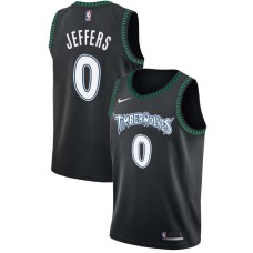 Minnesota Timberwolves #0 Othyus Jeffers Jersey -Black Throwback