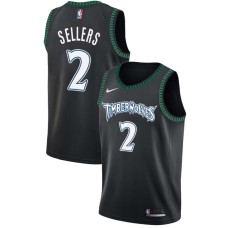 Minnesota Timberwolves #2 Brad Sellers Jersey -Black Throwback