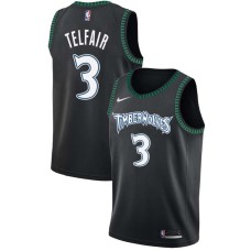 Minnesota Timberwolves #3 Sebastian Telfair Jersey -Black Throwback