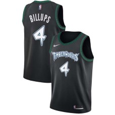 Minnesota Timberwolves #4 Chauncey Billups Jersey -Black Throwback