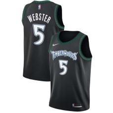 Minnesota Timberwolves #5 Martell Webster Jersey -Black Throwback