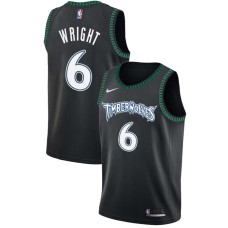 Minnesota Timberwolves #6 Bracey Wright Jersey -Black Throwback